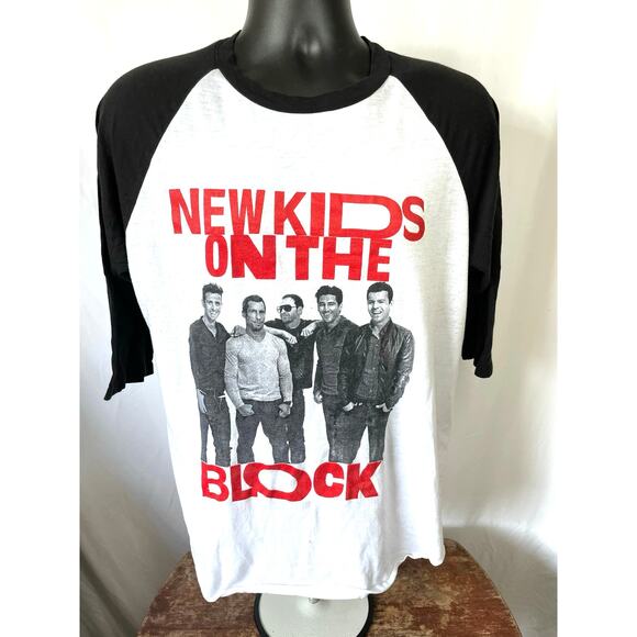 New Kids on the Block Raglan Concert Tee Hollywood Bowl L - Picture 1 of 6